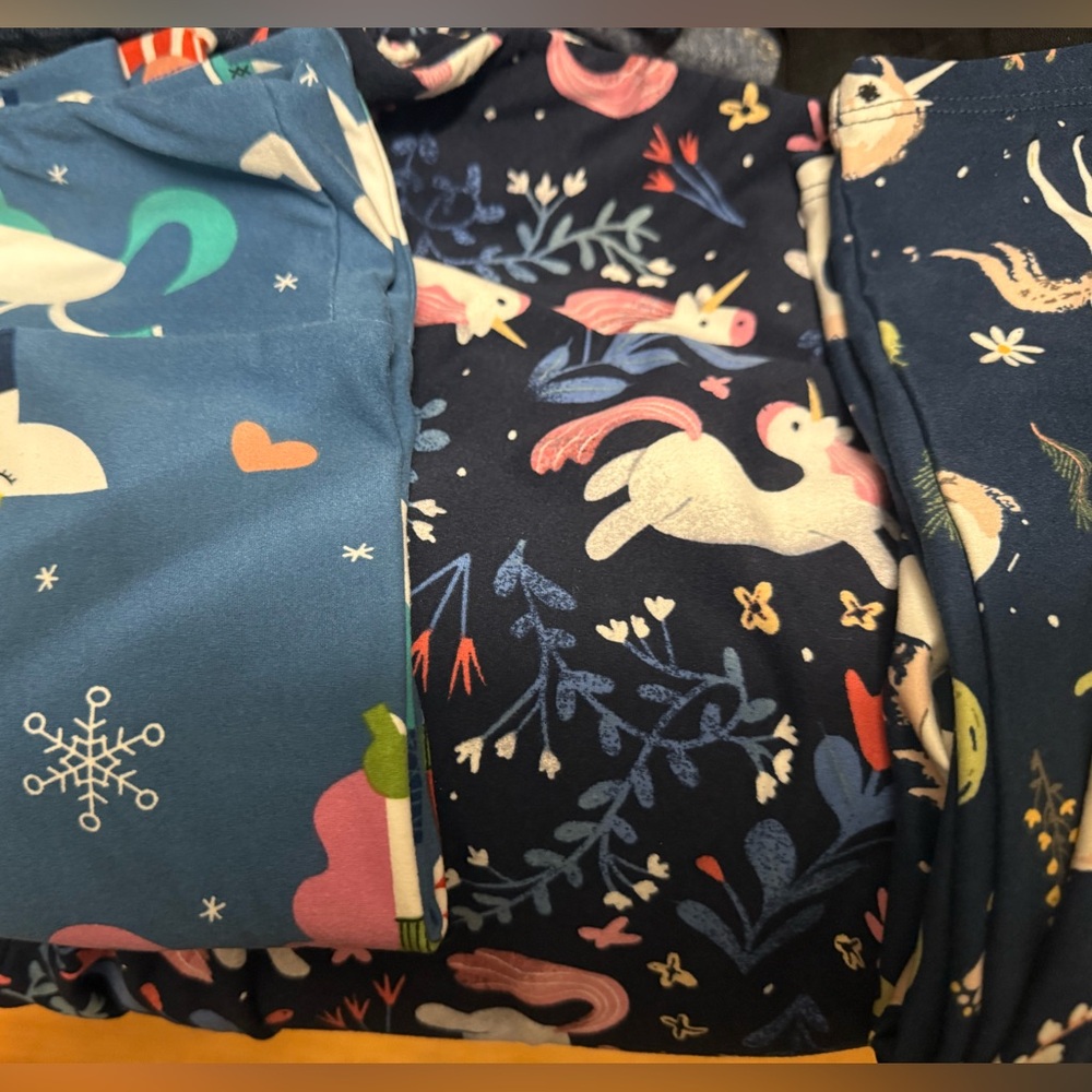 LulaRoe Unicorn Leggings Lot of 4 pairs TC (adult fits size 12-16) great deal!!